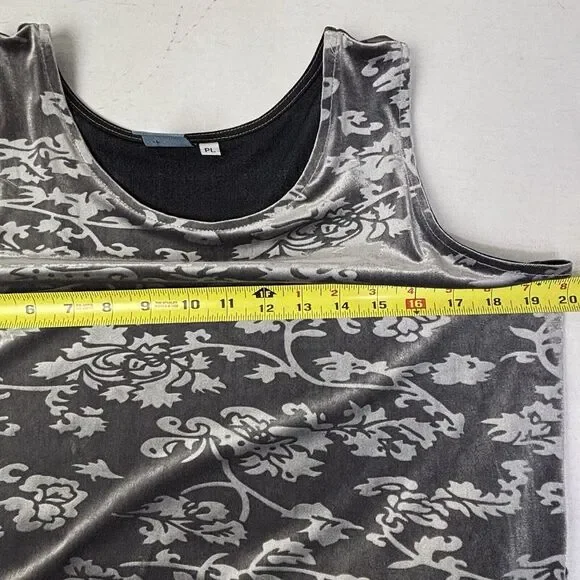 VTG Ivy Opulence Burnout Velour Floral Maxi Dress Womens PL Whimsigoth 90s NWT‎ - Picture 4 of 11